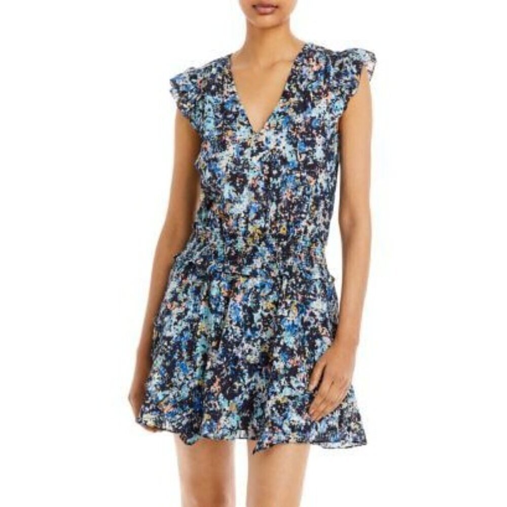 Ramy Brook Size Medium  Jessie Bloom Printed Dress Mini Colorful